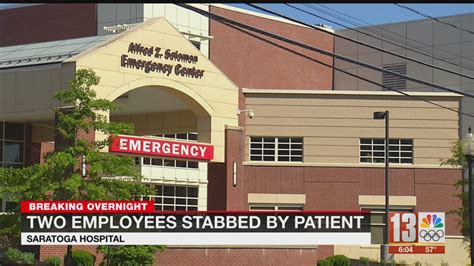 Two employees stabbed at Saratoga Hospital by patient